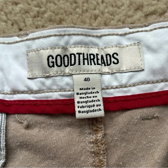 ✅Lot of 3 Goodthreads Men's Chino Shorts -  Size 40 - VGUC - Khaki & Green - Picture 3 of 13